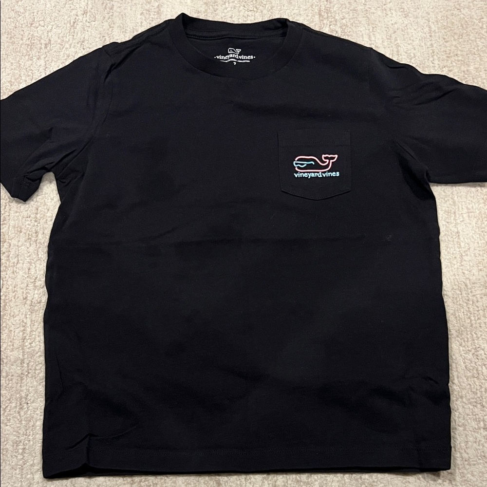 Vineyard Vines Black Tee with Logo